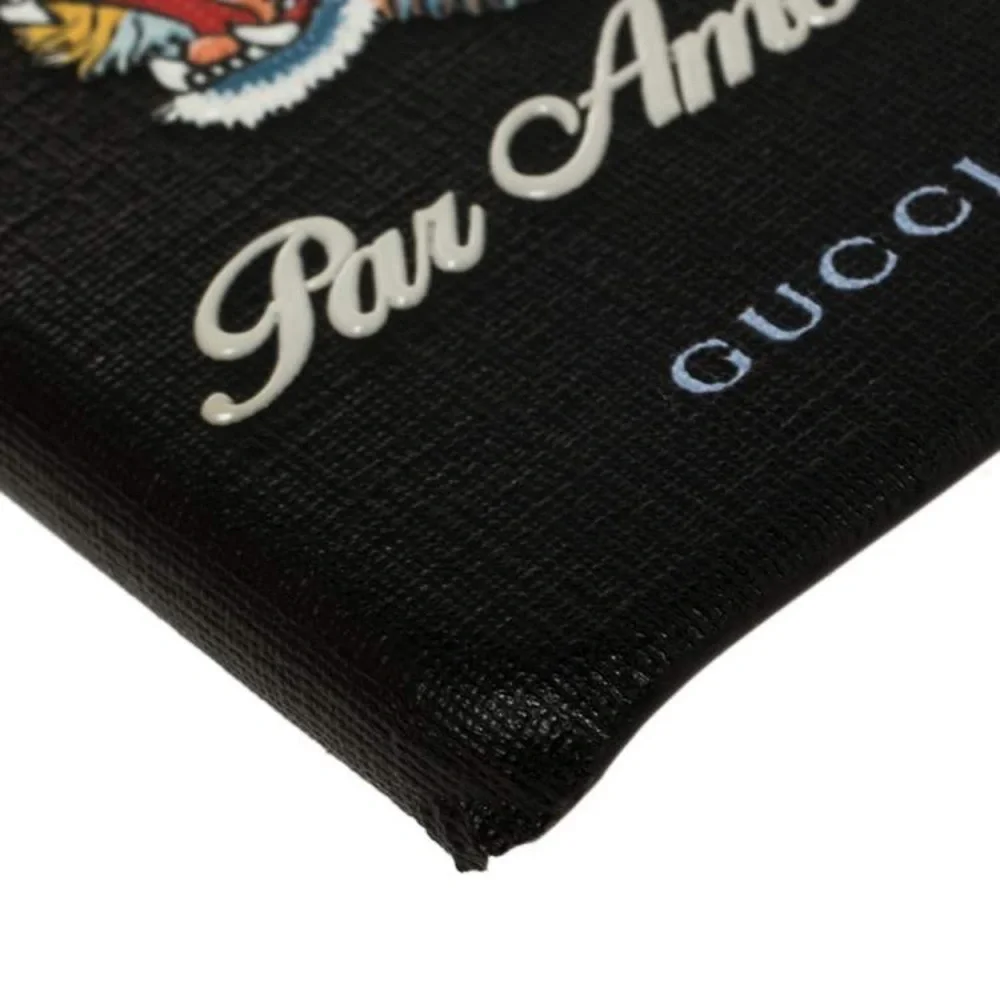 (CFL) Gucci Black Coated Canvas L'Aveugle Par‎ Amour iPhone 7 Case, New in Box